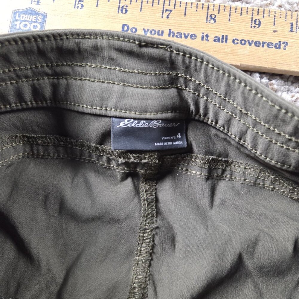 Lot Eddie Bauer Capri Pants Womens 4 Stretch Lightweight Crop Travel Hike - Picture 4 of 10